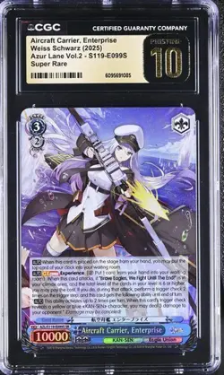 Weiss Schwarz GRADED Aircraft Carrier, Enterprise E099S Azur Lane 2 SR 10 ENG - Image 1