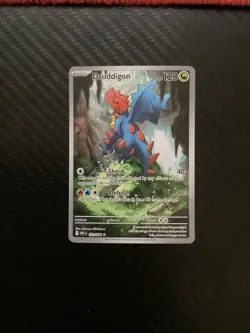 Pokemon TCG Druddigon 151/086 Sv: White Flare Holo Card Rare Illustration NM - Image 1