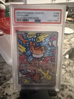 Tatsugiri Holo Illustration Rare Pokemon Card Twilight Masquerade 186/167 PSA 9 - Image 1