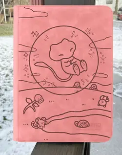Pokemon Bubble Mew Laser Engraved Card Binder (Made To order) - Image 2