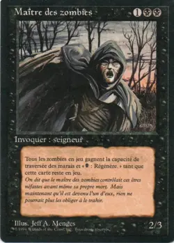 MTG: Revised Edition (Foreign Black Border): Zombie Master (French): LP Con - Image 1
