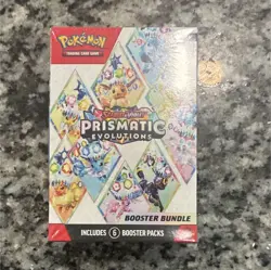 Pokemon TCG Scarlet & Violet Prismatic Evolutions Booster Bundle 6 Packs - Image 1