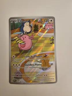 Chansey - 187/167 - NM - Illustration Rare - Twilight Masquerade - Pokemon Card - Image 1