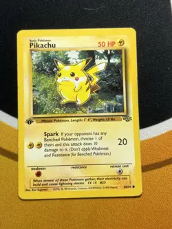 Pokemon- Pikachu- Jungle 60/64 - Regular 50 HP Common Basic Card- 1st Edition - Image 1