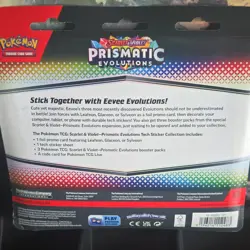 Pokemon Tech Sticker Collection Box Scarlet & Violet Prismatic Evolutions Sylve… - Image 2