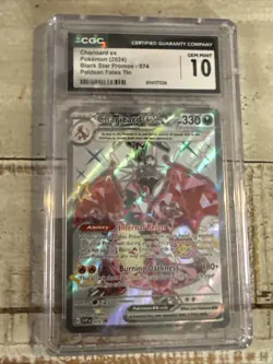 Charizard ex SVP 074 Promo English CGC Graded 10 Pokemon TCG - Image 1