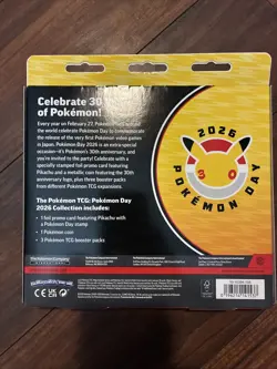 Brand New Pokemon TCG Pokemon Day 2026 Collection Box 30th Anniversary - Image 2