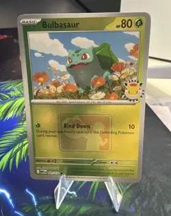 Pokemon Bulbasaur 001/132 Pokemon Day 2026 Promo Reverse Holo Mega Evolutions - Image 1
