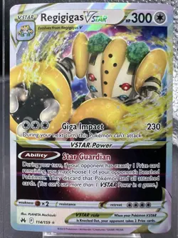 Pokemon TCG Regigigas VSTAR 114/159 Crown Zenith Ultra Rare Holo - Image 1