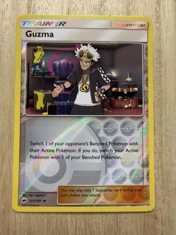 GUZMA - Reverse Holo Uncommon SM - Burning Shadows 115/147 - Pokemon TCG - Image 1