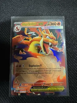 Mega Charizard Y ex 022/217 Ascended Heroes English Pokemon TCG In Hand - Image 1