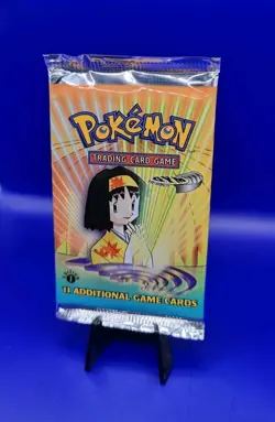 Gym Heroes 1st Edition Booster Pack 20.75g Factory Sealed Erika Pokemon WOTC New - Image 3