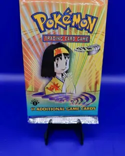 Gym Heroes 1st Edition Booster Pack 20.75g Factory Sealed Erika Pokemon WOTC New - Image 4