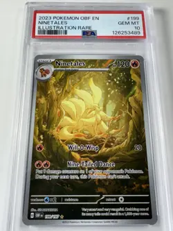 Pokemon: Ninetales Illustration Rare IR 199/197 PSA 10 GEM MINT Obsidian Flames - Image 2