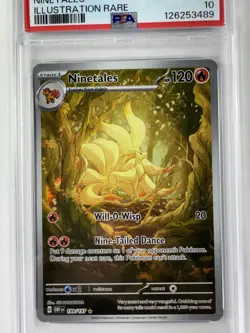 Pokemon: Ninetales Illustration Rare IR 199/197 PSA 10 GEM MINT Obsidian Flames - Image 4
