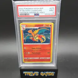Pokemon Special Delivery Charizard SWSH075 Sword & Shield Promo Holo 2022 PSA 9 - Image 1