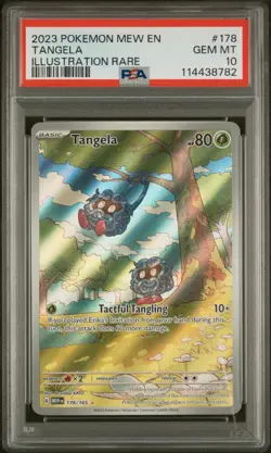 2023 POKEMON MEW EN-151 ILLUSTRATION RARE #178 TANGELA PSA 10 - Image 1
