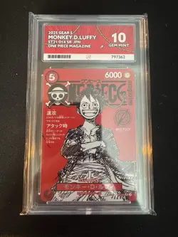 Monkey D Luffy ST21-014 One Piece Magazine Vol. 20 ACE 10 Promo Card - Image 1