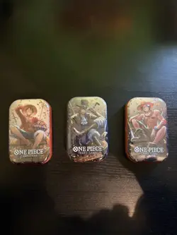 One Piece TCG Tin Pack Set Vol.2 New Sealed Art Set English Version Set Of 3 - Image 1