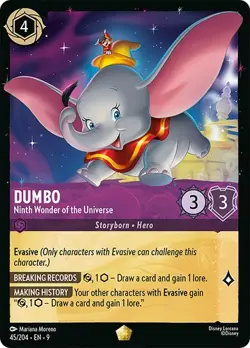 Dumbo - Ninth Wonder of the Universe 45/204 Fabled LEGENDARY Disney Lorcana - Image 1