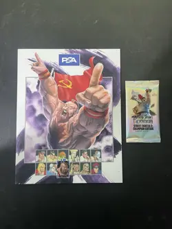 PSA Magazine Street Fighter 2 Champion Edition Promo Card Sealed & Mag Zangeif - Image 1