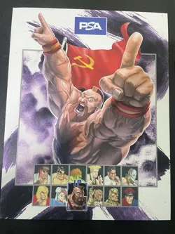 PSA Magazine Street Fighter 2 Champion Edition Promo Card Sealed & Mag Zangeif - Image 2