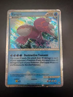 Pokemon TCG Kyogre Call of Legends SL6 Shiny Holo Rare Pokemon Card - Image 1