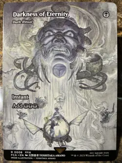 MTG TCG Final Fantasy Darkness of Eternity - Dark Ritual (Showcase) TCA 0008 R - Image 1