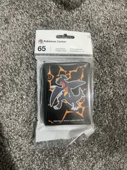 Pokemon Center Garchomp Card Sleeves Pack Of 65 New & sealed - Image 1