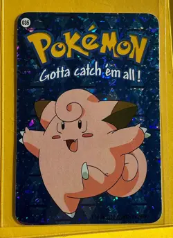 🔥 CLEFAIRY Pokemon Pocket Monsters Japanese Vending Prism Sticker LP Holo FOIL - Image 1