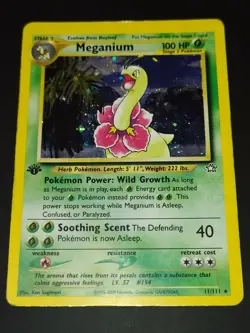 MEGANIUM – HOLO – 11/111 – FIRST EDITION – NEO GENESIS – ENG – POKEMON - Image 1