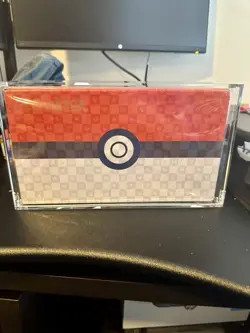 Pokemon Japan Post Stamp Box (Stamps Included) Beauty Back Moon - w Acrylic Case - Image 1