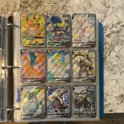 Pokemon TCG Binder Lot GX V Vmax Full Art Holo Pikachu Charizard Eevee Mewtwo - Image 3