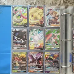 Pokemon TCG Binder Lot GX V Vmax Full Art Holo Pikachu Charizard Eevee Mewtwo - Image 4