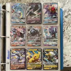 Pokemon TCG Binder Lot GX V Vmax Full Art Holo Pikachu Charizard Eevee Mewtwo - Image 5