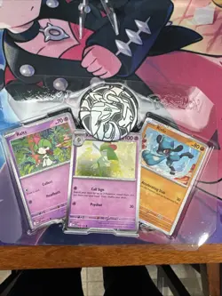 ✨🌌 Pokemon Mega Evolution Cosmos Holo Promos: Ralts, Kirlia, Riolu 🌌✨ - Image 3