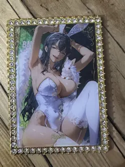 One Piece CCG Goddess Nico Robin Metal Card - White Lingerie Bunny /100 - Image 1