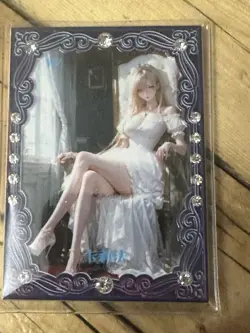 One Piece CCG Goddess Kalifa Metal Card - White Dress On The Throne - Image 1