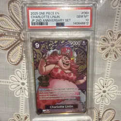 Namco Charlotte Linlin OP08-069 Super Rare Foil PSA 10 One Piece Promo Card - Image 1