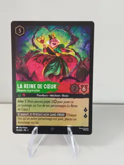Carte LORCANA FR - Chapitre 7 95/204 La reine de coeur - Super Rare✨ FOIL ✨ Neuf - Image 1