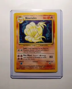 Ninetales 12/102 Holographic *Rare*- Pokemon Trading Card Game- LP - Image 1