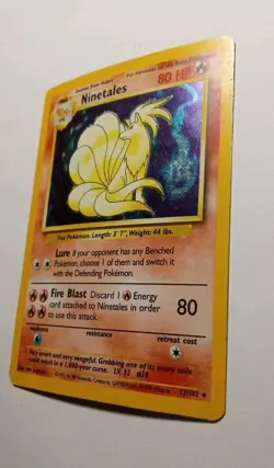 Ninetales 12/102 Holographic *Rare*- Pokemon Trading Card Game- LP - Image 4