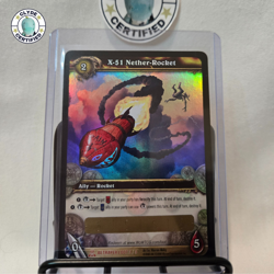 World of Warcraft TCG X-51 Nether-Rocket - Unscratched Loot Card RARE - Image 1