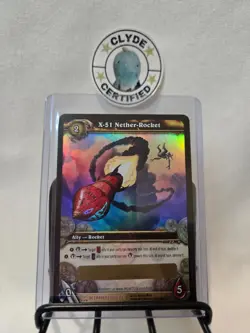 World of Warcraft TCG X-51 Nether-Rocket - Unscratched Loot Card RARE - Image 2