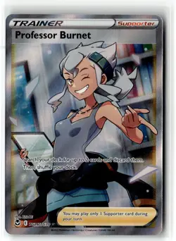 Professor Burnet ⭐ TG26/TG30 Holo Silver Tempest Trainer Gallery Pokemon NM - Image 1