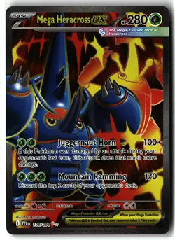 Mega Heracross ex ⭐ 108/094 Holo Ultra Rare Phantasmal Flames 2025 Pokemon NM - Image 1