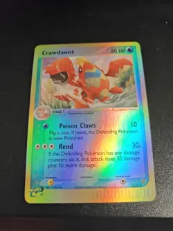 Crawdaunt 13/97 EX Dragon Reverse Holo Rare Pokemon NM-MINT - Image 1