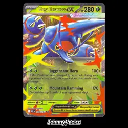 Mega Heracross ex 004/094 - 2025 Phantasmal Flames Double Rare Pokemon Card (NM) - Image 1