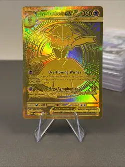 Pokemon TCG Mega Evolutions Mega Gardevoir EX 187/132 Mega Hyper Rare Gold - Image 1