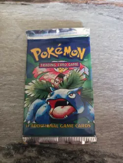 1999 Pokemon Base Set Unlimited Factory Sealed Pack VENUSAUR - Image 1